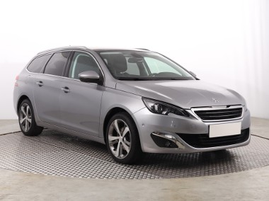 Peugeot 308 II , Salon Polska, Skóra, Navi, Klimatronic, Tempomat,-1