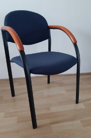 tapicerowane,  granatowe krzesła, , 1 szt, (mam 4 szt),stal + drewno-2
