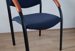 tapicerowane,  granatowe krzesła, , 1 szt, (mam 4 szt),stal + drewno