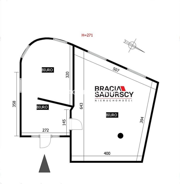 lokal biurowy 44 m² Prądnik Biały biurowiec - Widok 3