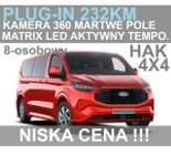 Ford Transit Custom Plug-in Limited 232KM L2 8-osob. Kamera 360 AGR Matrix LED 8-os.