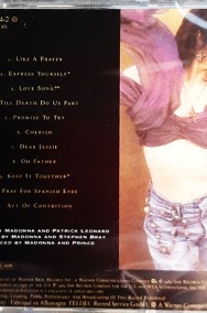 Sprzedam Album CD  Madonna Like a Prayer  CD Nowa !!-2