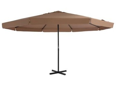 vidaXL Parasol ogrodowy na słupku aluminiowym, 500 cm, taupeSKU:44475-1