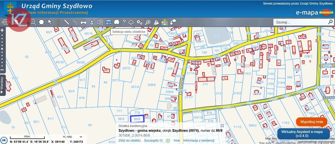 Działka na sprzedaż, 778 m², Szydłowo Szydłowo - Widok 4