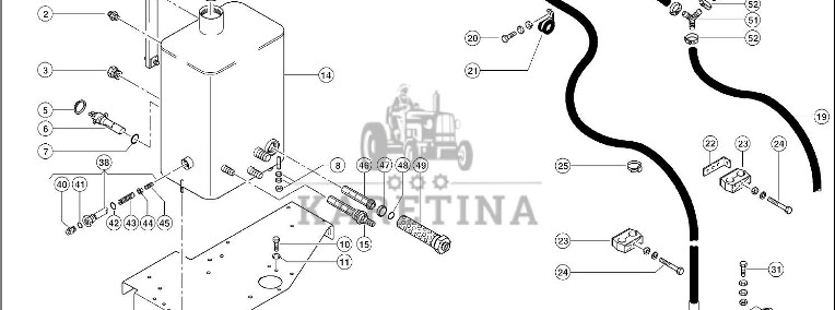 Claas Lexion 560 ZBIORNIK 0006691952 (Zbiornik hydrauliki)-1