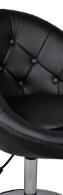 vidaXL Krzesło barowe, czarne, sztuczna skóra240449-3