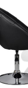 vidaXL Krzesło barowe, czarne, sztuczna skóra240449-4