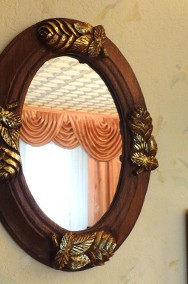 Drewniane lustro Allerlei ręczne wykonanie  52x37 cm-2