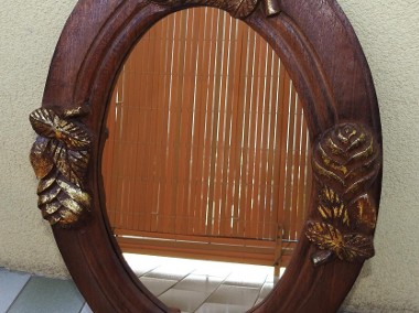 Drewniane lustro Allerlei ręczne wykonanie  52x37 cm-1