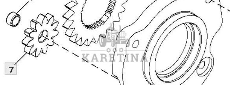 John Deere 8110 8210 8310 8410 Pompa Oleju CZĘŚCI RE168143-1