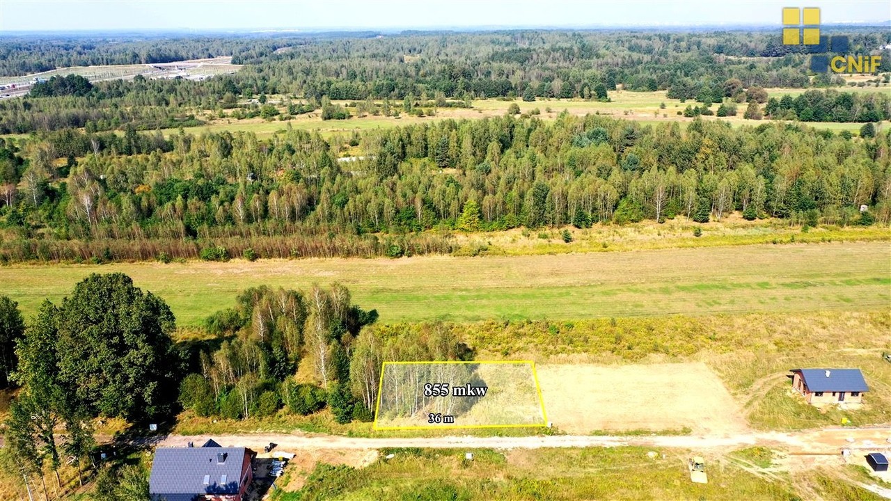 Łysiec - kształtna działka budowlana - Widok 3