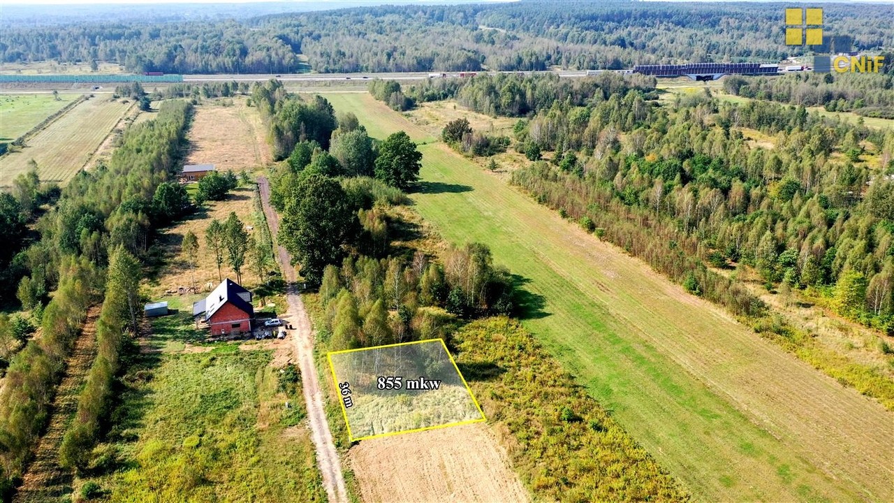 Łysiec - kształtna działka budowlana - Widok 5
