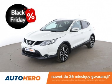 Nissan Qashqai II skóra, panorama, navi, kamera i czujniki parkowania,-1