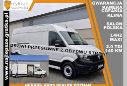 Volkswagen Crafter Gwarancja, L4H2 Maxi, Salon Polska, kamera cofania, klima