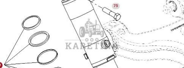 Fendt Vario 1038 1042 1046 1050 GEN 3 Siłownik Cylinder Sprężyny E530300050020-1