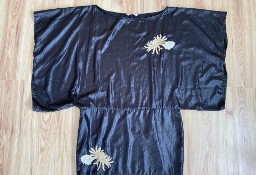 Czarna sukienka kimono rozm L vintage