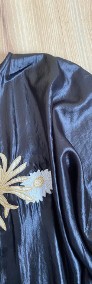 Czarna sukienka kimono rozm L vintage-3