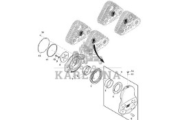 John Deere 9470RX - Oś przegubu RE566989 (Gąsienice i obciąźniki)