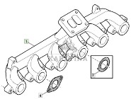 John Deere 6068HLA73 6820 6920 6920S Kolektor Wydechowy CZĘŚCI R515314