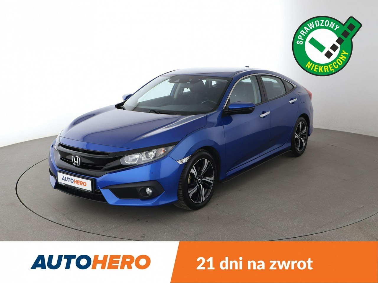 Honda Civic X Navi, klima auto, grzane fotele, kamera i czujniki parkowania