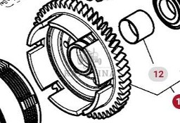 Massey Ferguson 7718S 7718 S 1804A DYNA 6 Zębatka Koło Zębate Skrzyni Biegów CZĘŚCI 4313161M91