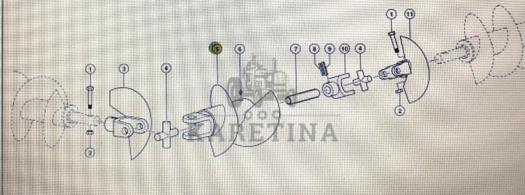 Ślimak wyrównawczy Claas Mega 370-340 Nr katalogowy 000 541 576 2-1