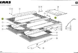 Claas Dominator 98 - sito płaskie dolne 0006001290