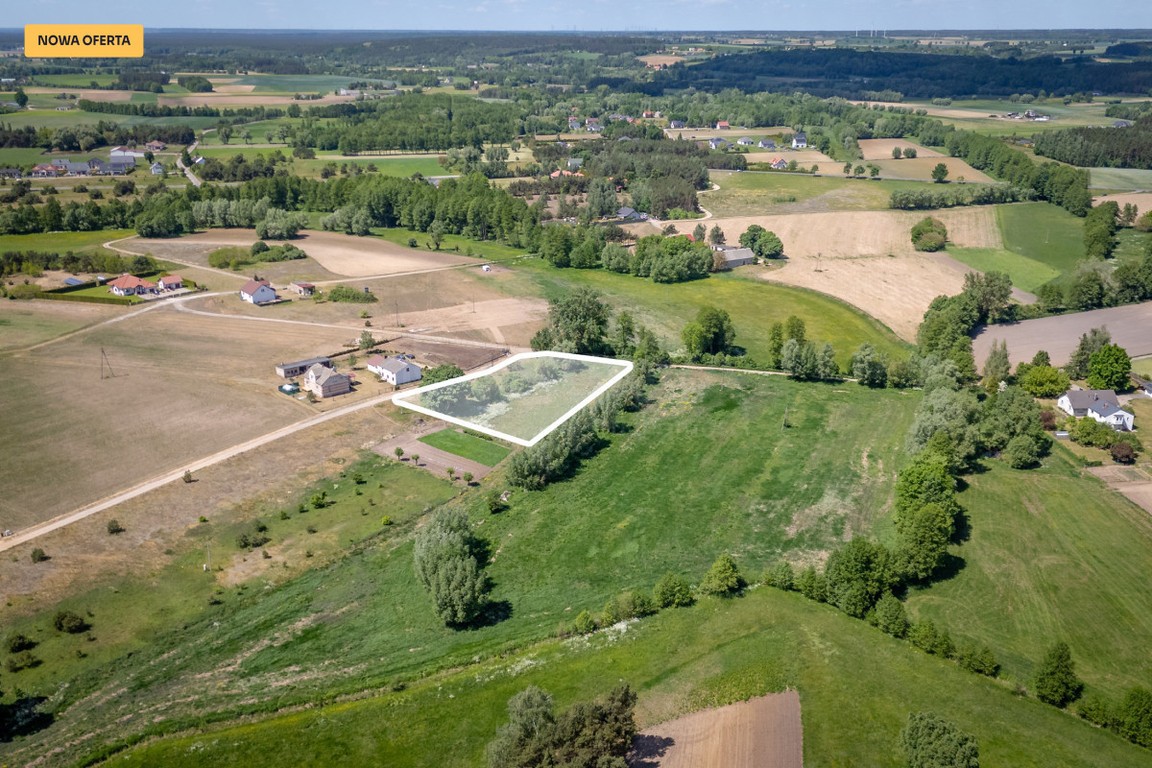 Duża działka 3200 m² z lasem i WZ – Rzęczkowo, Zławieś Wielka