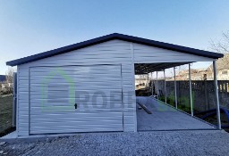 Garaż akrylowy z wiatą biały, grafit garaż premium garaże na wymiar garaż do 35m
