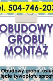 Obudowa grobu, cena, z montażem tel Wrocław. Rama na grób, obrzeże,  cmentarz,-2