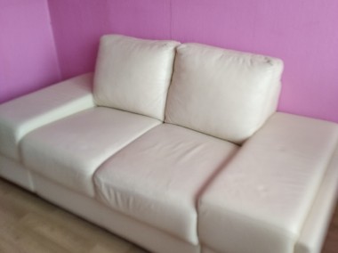 Sofa skórzana plus otwierany puf-1