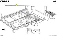 Claas Mega 208 218 360 370 Tucano 440 450 Podłoga Transportowa 0006626410 00 0662 641 0