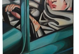 Tamara Łempicka Kobieta w zielonym Bugatti