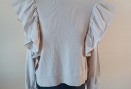 Beżowa bluza damska Zara M 38 100% bawełna 