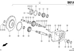 Claas Lexion 560 OBUDOWA PRZEKŁADNI 0007693221 (Engine cat c6.6, 3126b; transfer gearbox)