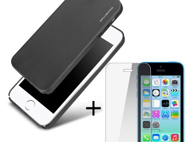 Apple iPhone 5 / 5S / SE Cienkie ETUI + Szkło 2,5D-1