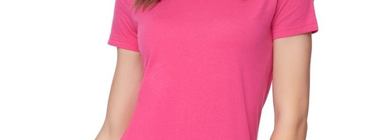 BAWEŁNIANA Damska koszulka, tshirt gładki kolor różowy STEDMAN (Warszawa)-1