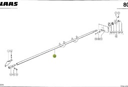 Claas Dominator 98 - ślimak rozdzielający rozdzielacza 0006057503