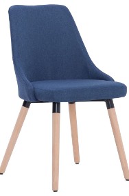 vidaXL Krzesła do jadalni, 2 szt., niebieskie, tapicerowane tkaniną283629-2