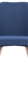 vidaXL Krzesła do jadalni, 2 szt., niebieskie, tapicerowane tkaniną283629-3