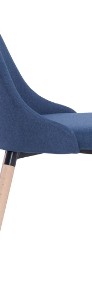 vidaXL Krzesła do jadalni, 2 szt., niebieskie, tapicerowane tkaniną283629-4