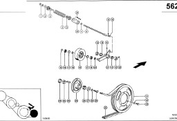 Claas Lexion 600 KOŁO PASOWE 0006676420 (Napęd bębna doprowadzającego)