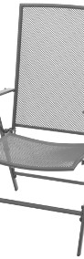 vidaXL Krzesła ogrodowe, sztaplowane, 2 szt., stalowe, szare42716-3