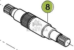 CLAAS Orbis 450 Wałek Podajnika Zbożowego CZĘŚCI 0001505750 00 0150 575 0