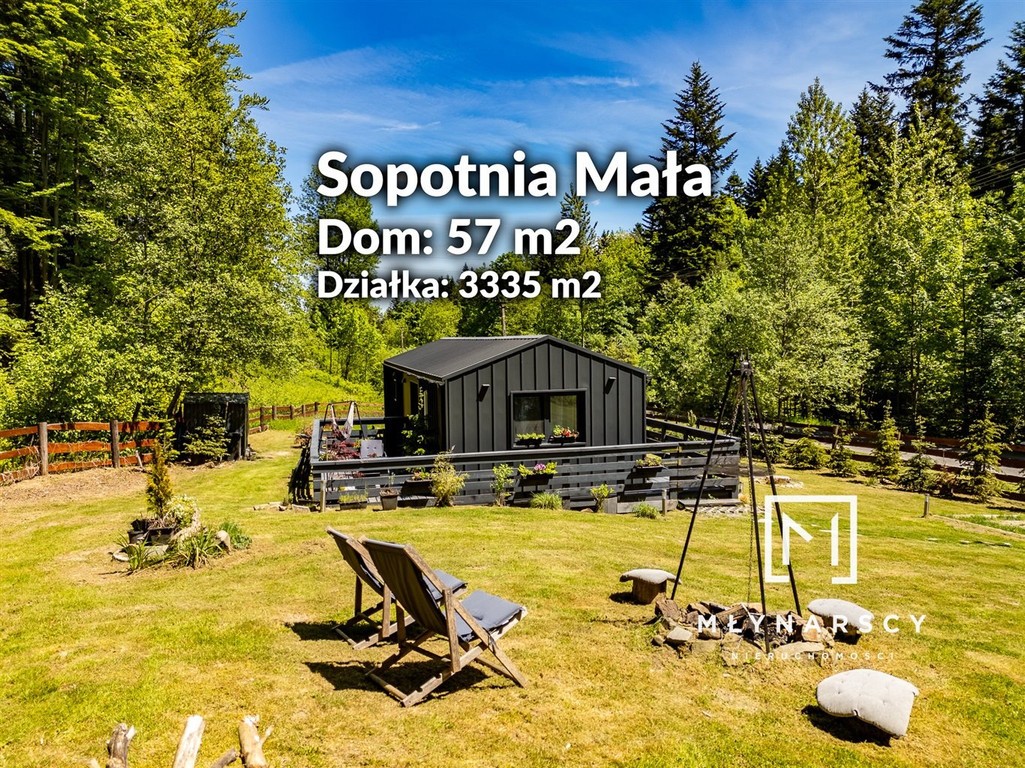 Domek przy strumyku | Sopotnia Mała | 33 ary | Las