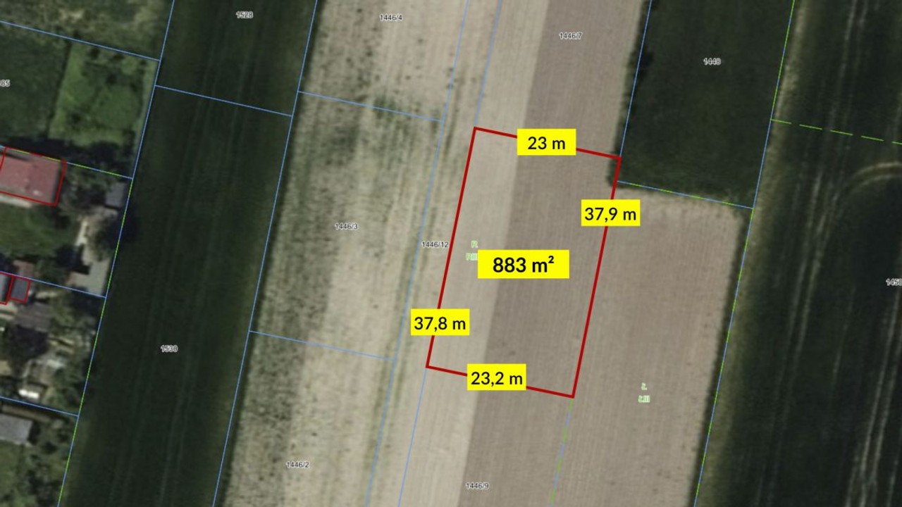 Działka budowlana Babienica 883 m² - Widok 2