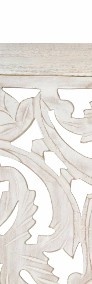 vidaXL Parawan 3-panelowy, rzeźbiony, biały, 120x165 cm, drewno mango 285336-4