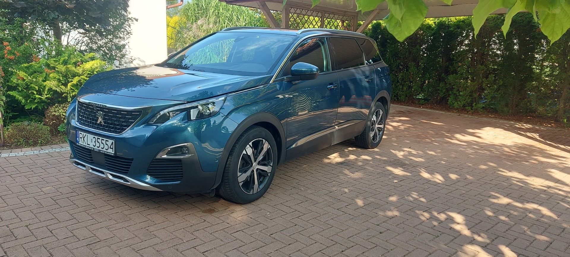Peugeot 5008 II Kamera 360* Panorama dach Radar Full Led, Nowe klocki, tarcze