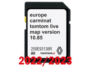 MAPA TomTom Carminat LIVE 1085 EUROPA RENAULT Nowość 2022-1