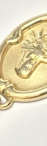 Złoty MEDALIK wisiorek 585 14K Matka Boska BOZIA 2cm-4